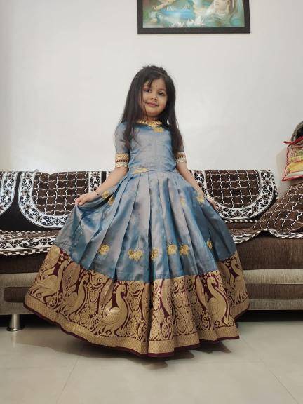NEW LAUNCING KIDS GOWN silk Mumbai kids wear wholesale suppliers